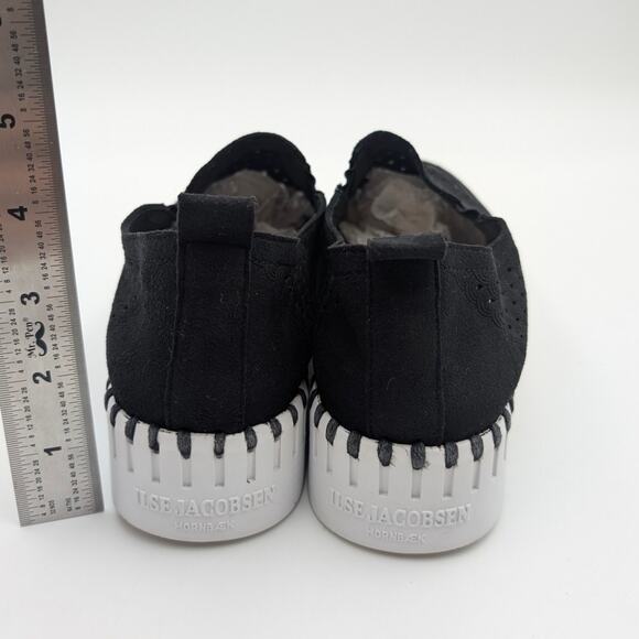 Ilse Jacobsen Hornbæk Tulip Women's Platform Slip-On Shoes Black Size US7 EU37 - Picture 6 of 10